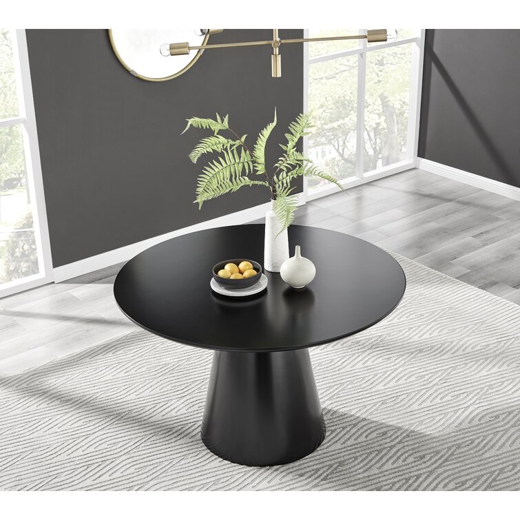 Tierra Statement Pedestal Round Dining Table - Luxury Modern Design